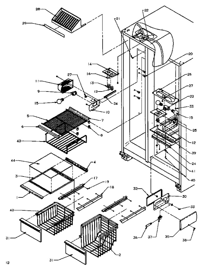 Diagram for SXD20Q2E (BOM: P1162508W E)