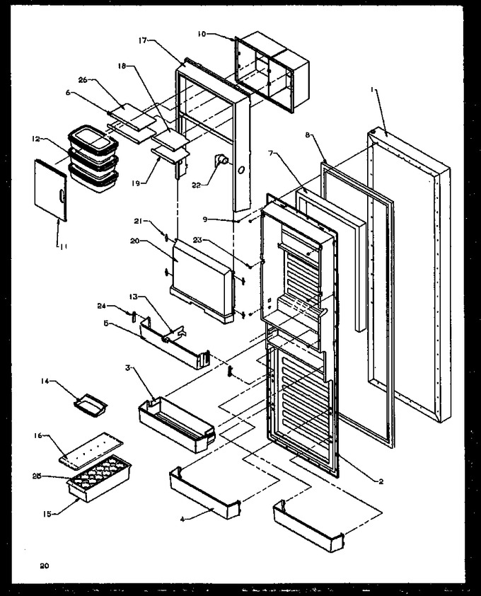 Diagram for SXD25NPE (BOM: P1162407W E)