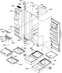 Diagram for 12 - Ref/fz Shelves, Lights, And Hinges