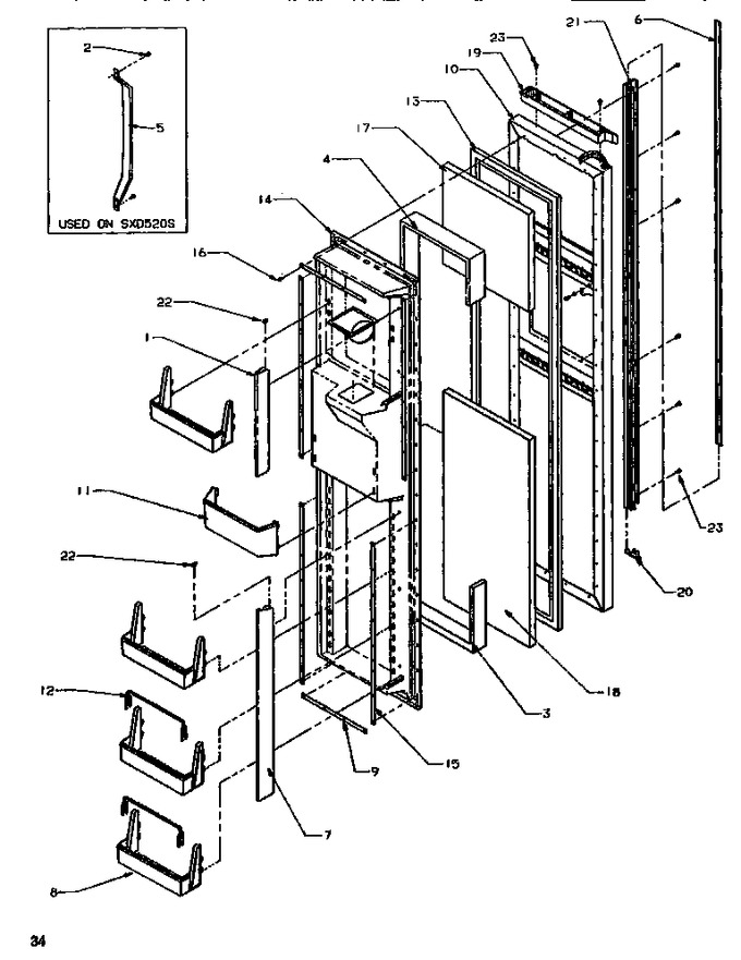 Diagram for SXD520SL (BOM: P1182401W L)