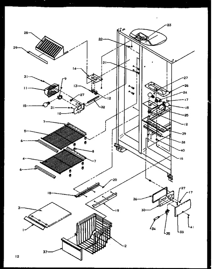 Diagram for SXDE27NPE (BOM: P1162207W E)