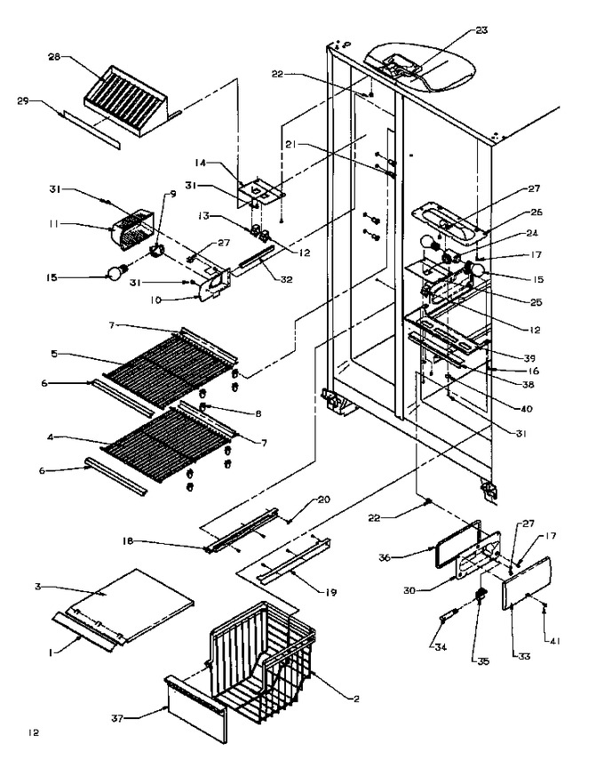 Diagram for SXDE27QW (BOM: P1162208W W)