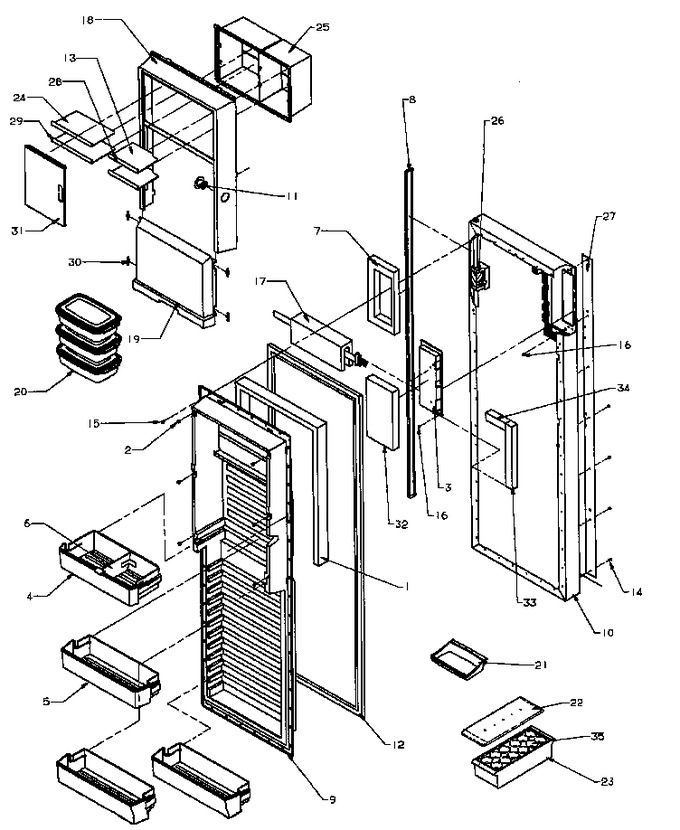 Diagram for SXDE27QL (BOM: P1162208W L)