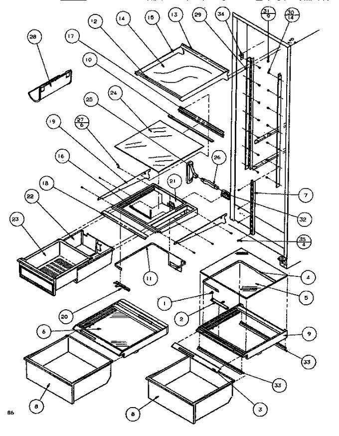 Diagram for SXDE522K (BOM: P1109902W)