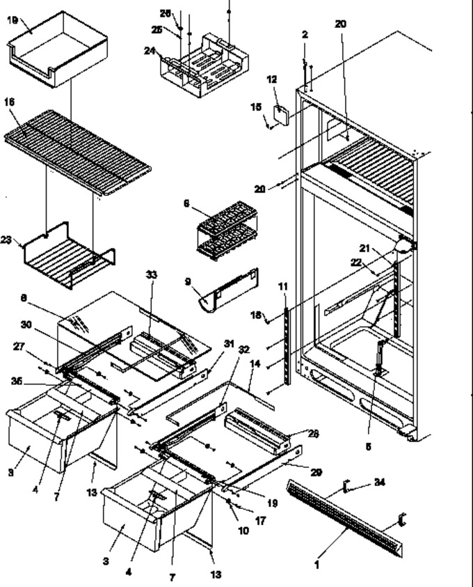 Diagram for TN22AW (BOM: P1300701W W)