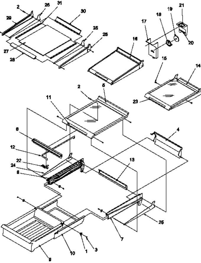Diagram for TP19AW (BOM: P1300601W W)
