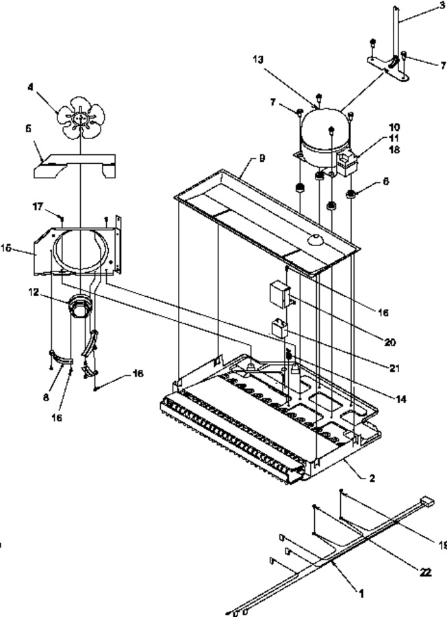 Diagram for TN22AW (BOM: P1300701W W)