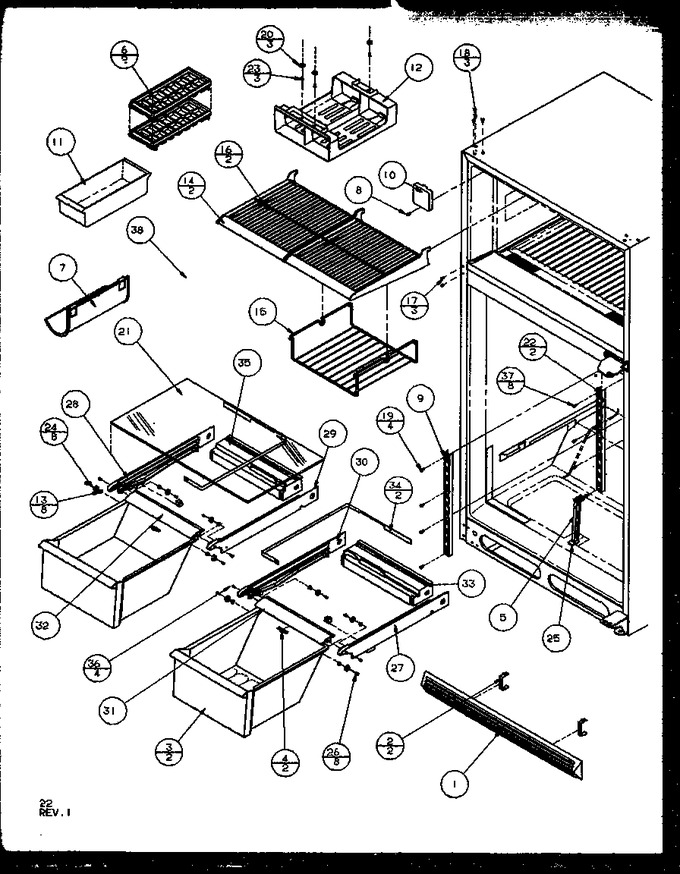 Diagram for TZ21RE (BOM: P1157601W E)