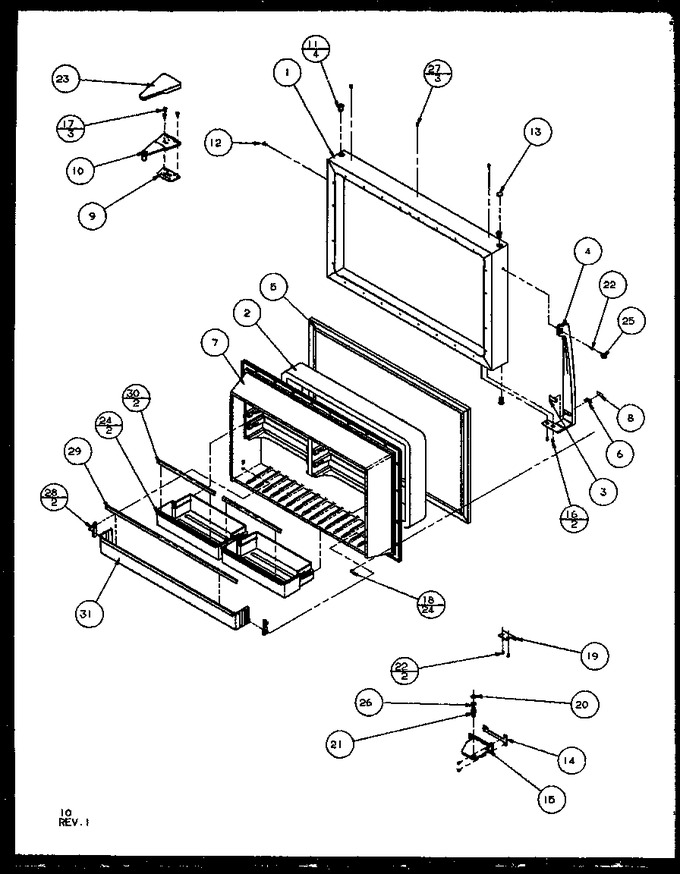 Diagram for TZI22RW (BOM: P1168003W W)
