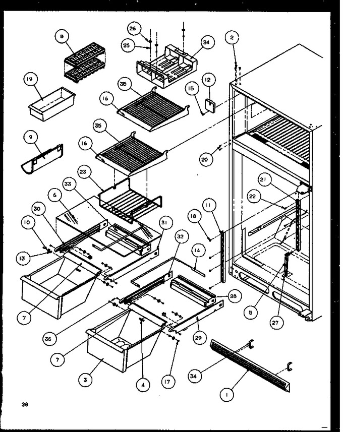 Diagram for TZI22RL (BOM: P1168007W L)