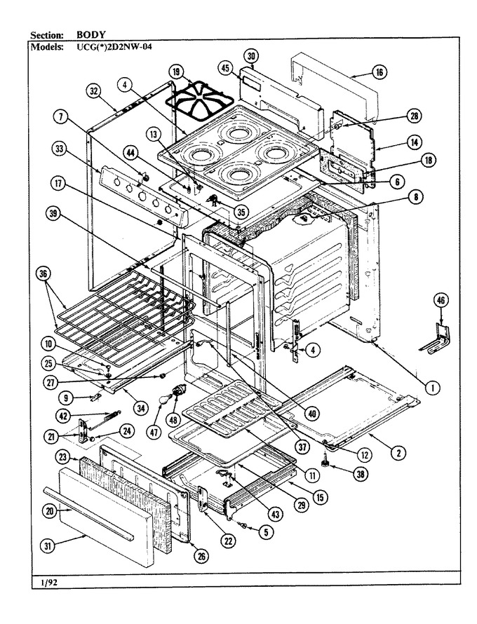 Diagram for UCGW2D2NW-AD
