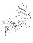 Diagram for 07 - Dryer Loading Door, Front Panel & Seals