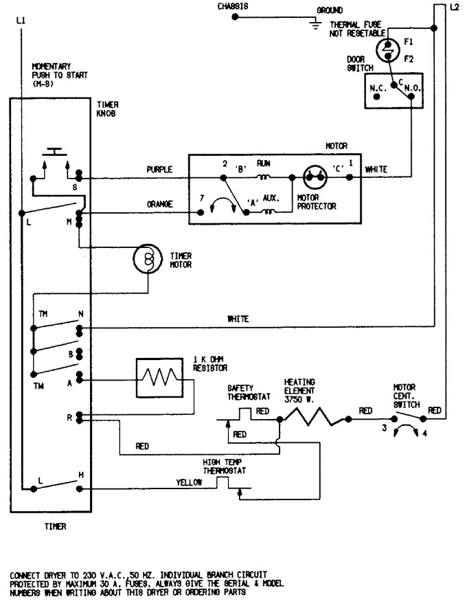 Diagram for YE205KGV