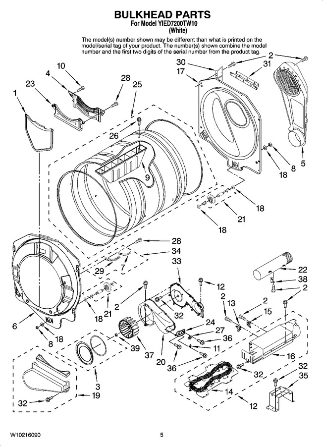 Diagram for YIED7200TW10