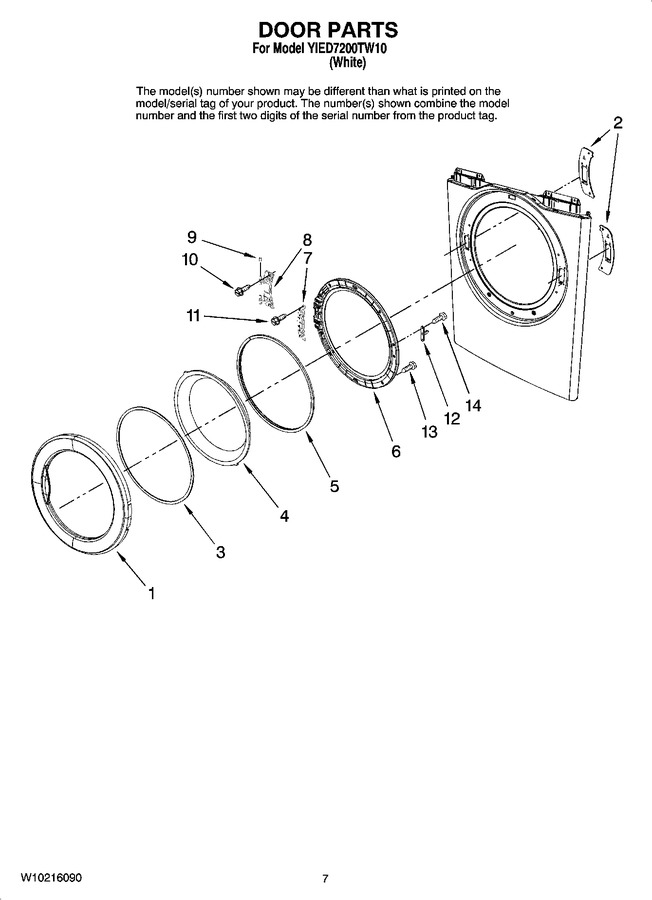 Diagram for YIED7200TW10