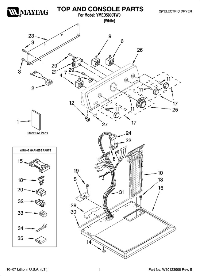 Diagram for YMED5800TW0
