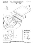 Diagram for 01 - Top And Console Parts
