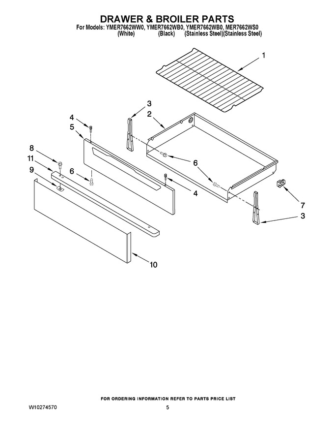 Diagram for YMER7662WW0