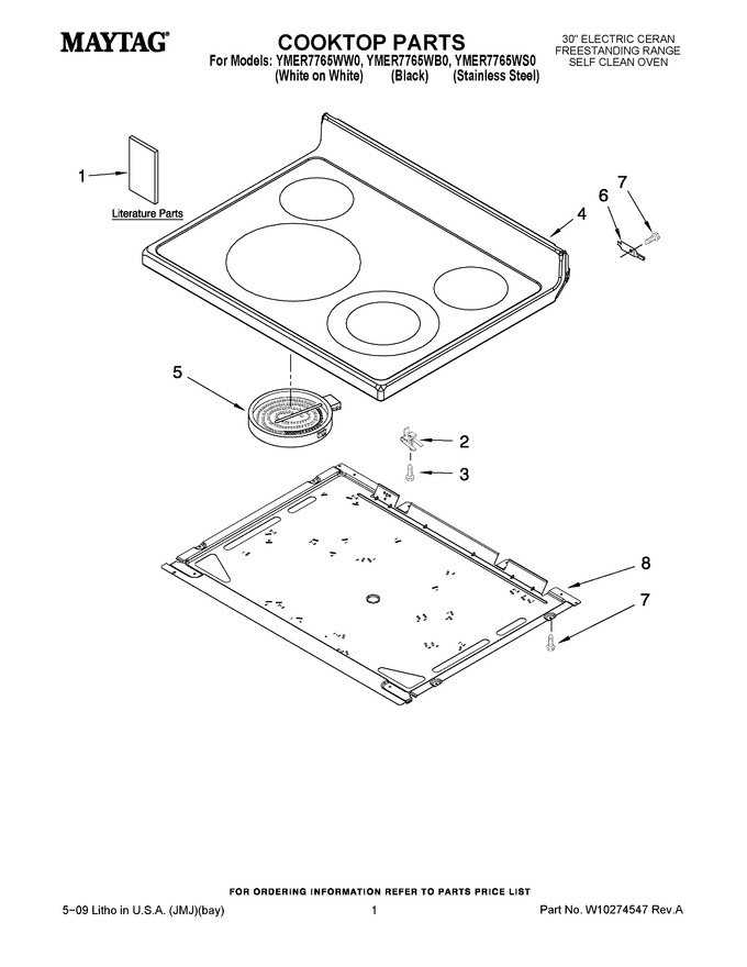 Diagram for YMER7765WS0