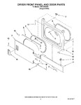 Diagram for 02 - Dryer Front Panel And Door Parts