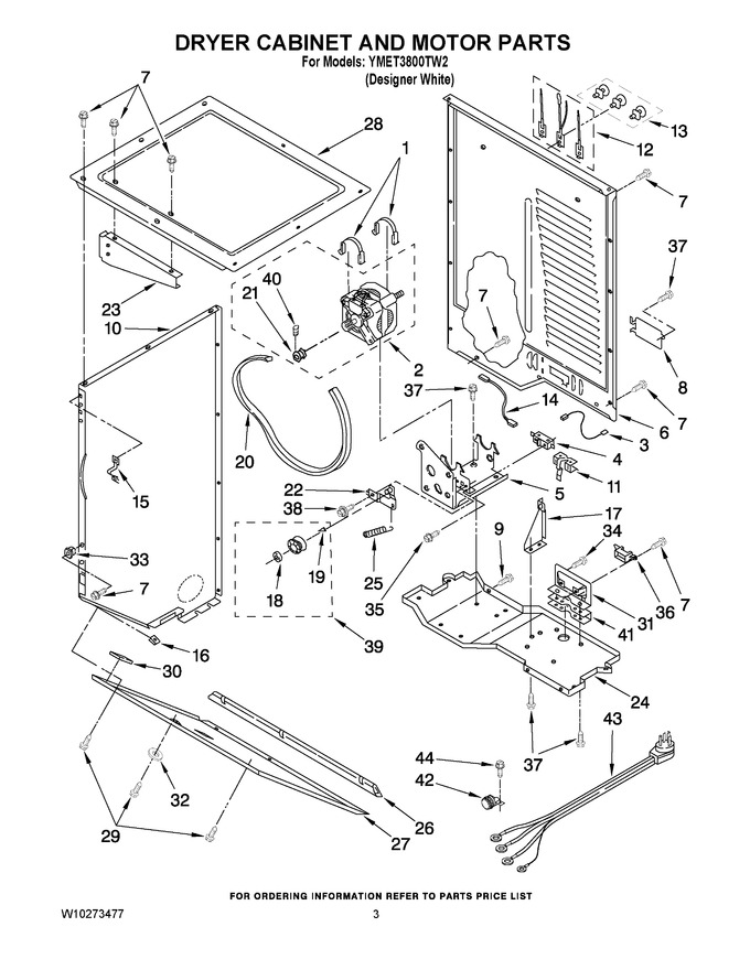 Diagram for YMET3800TW2