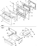 Diagram for 04 - Oven Door And Storage Drawer