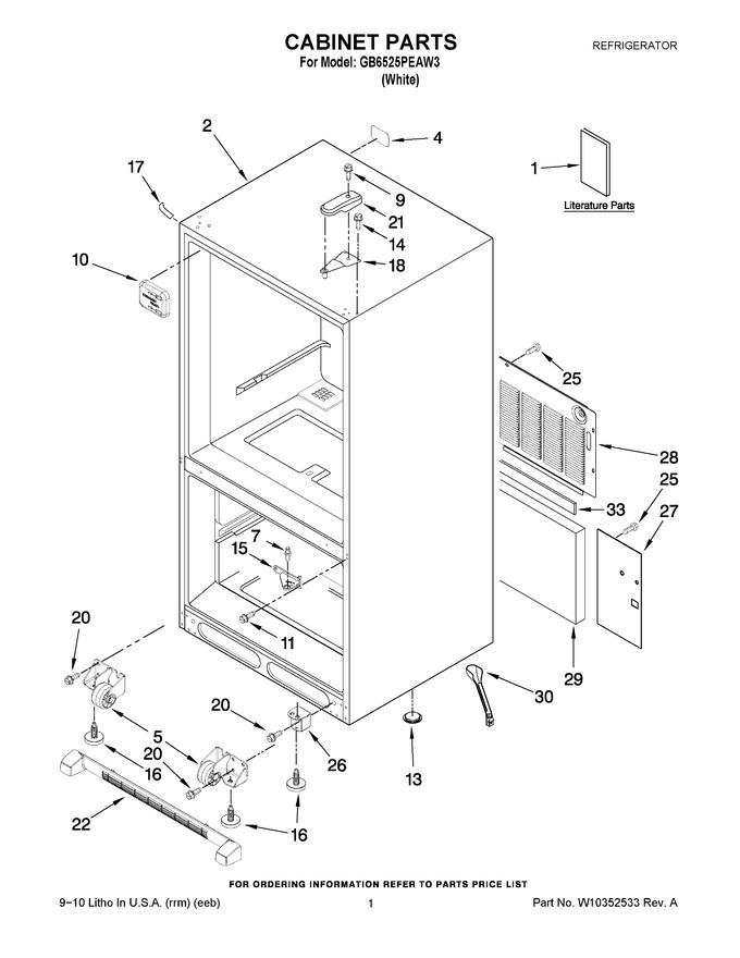 Diagram for GB6525PEAW3