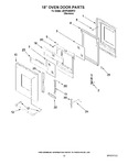 Diagram for 08 - 18`` Oven Door Parts