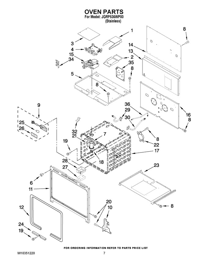 Diagram for JGRP536WP00