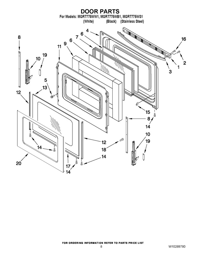 Diagram for MGR7775WS1
