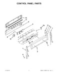 Diagram for 02 - Control Panel Parts