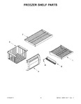 Diagram for 07 - Freezer Shelf Parts