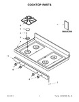 Diagram for 01 - Cooktop Parts