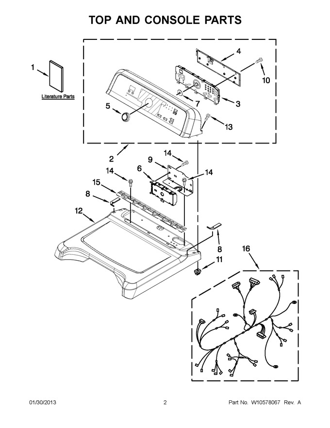 Diagram for YMEDB850YW2