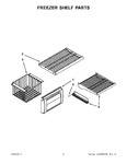 Diagram for 03 - Freezer Shelf Parts