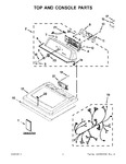Diagram for 01 - Top And Console Parts