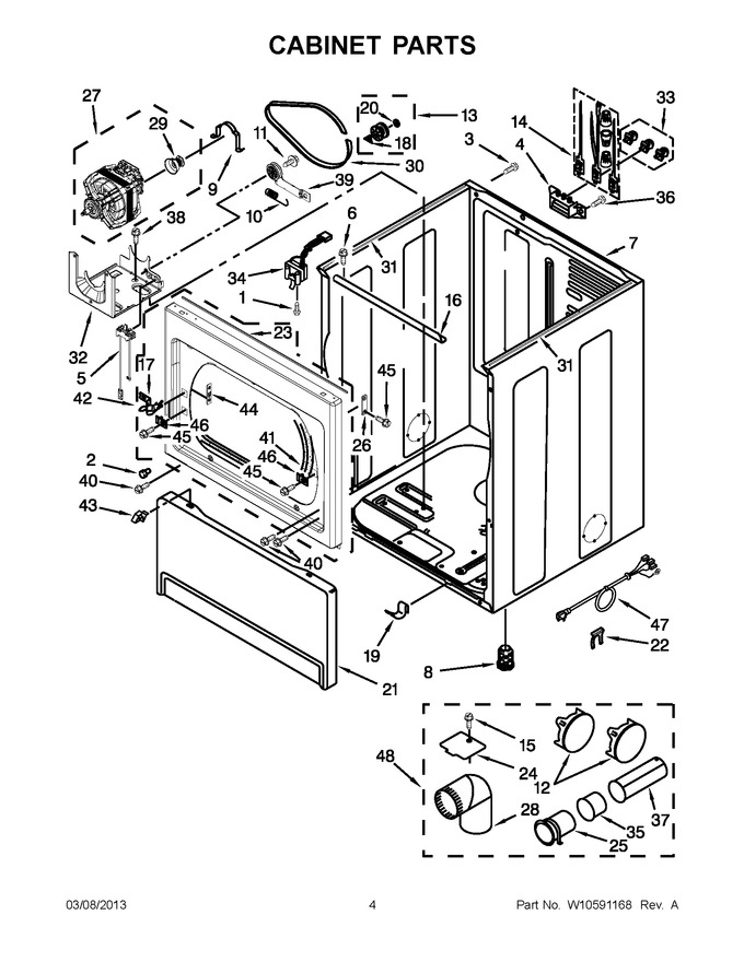 Diagram for YMEDX700XW1