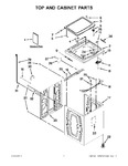Diagram for 01 - Top And Cabinet Parts