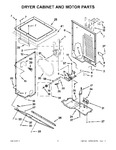 Diagram for 03 - Dryer Cabinet And Motor Parts