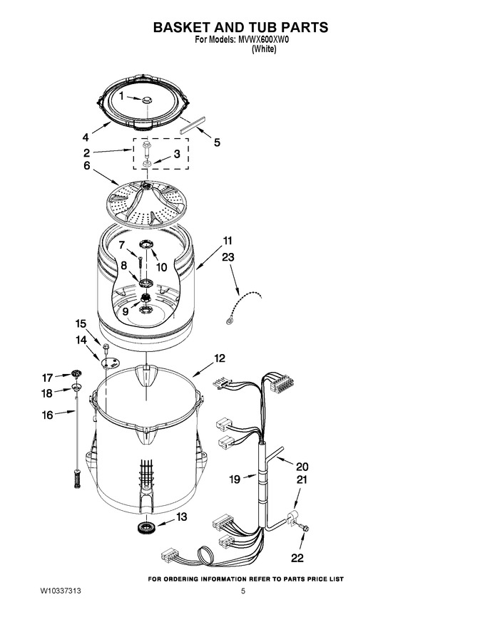 Diagram for MVWX600XW0