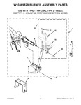 Diagram for 06 - W10469829 Burner Assembly Parts