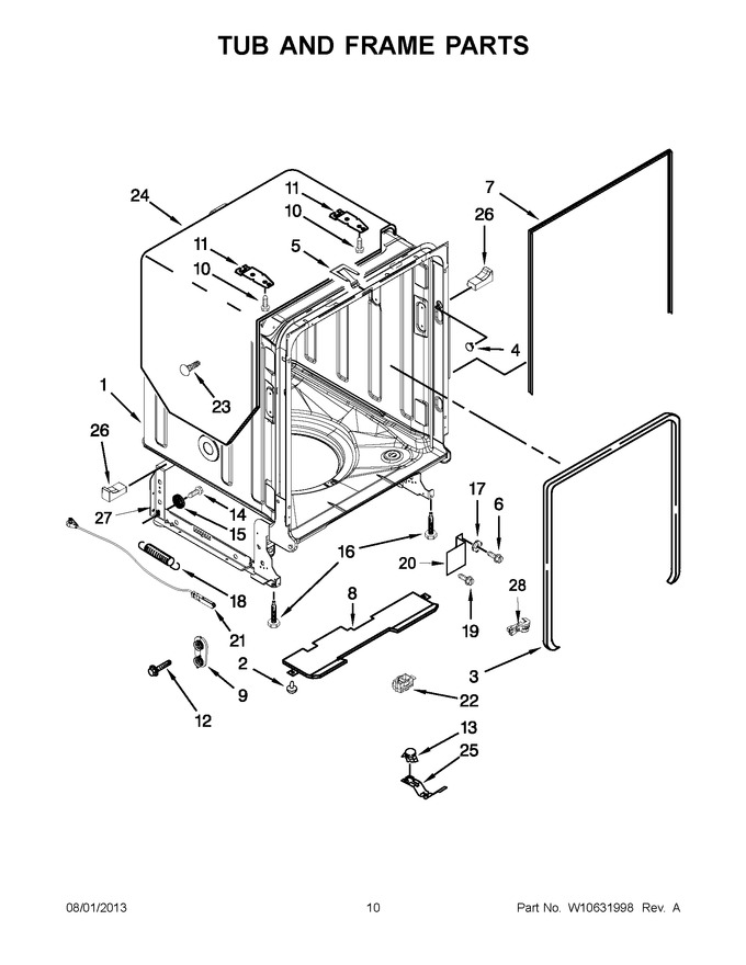 Diagram for JDB8500AWX2