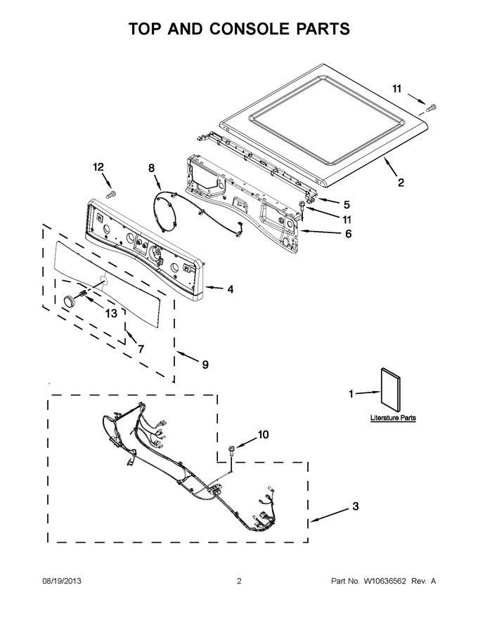 Diagram for NED5700BW0