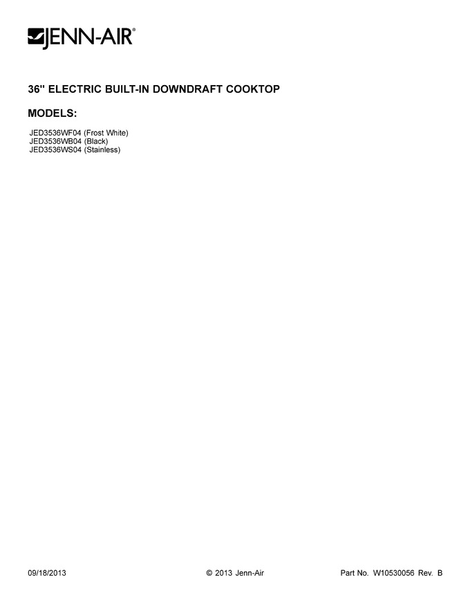 Diagram for JED3536WB04