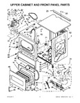 Diagram for 03 - Upper Cabinet And Front Panel Parts