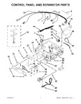 Diagram for 01 - Control Panel And Separator Parts