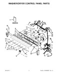 Diagram for 02 - Washer/dryer Control Panel Parts