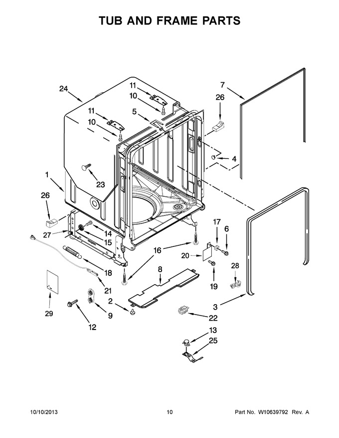 Diagram for JDB8500AWY3