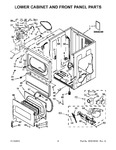 Diagram for 03 - Lower Cabinet And Front Panel Parts