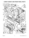 Diagram for 02 - Lower Cabinet And Front Panel Parts